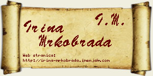 Irina Mrkobrada vizit kartica